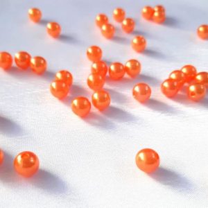 Margele plastic 8 mm / 250 gr - Portocaliu