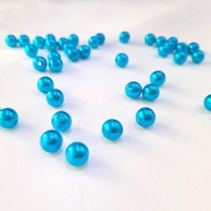 Margele plastic turcoaz